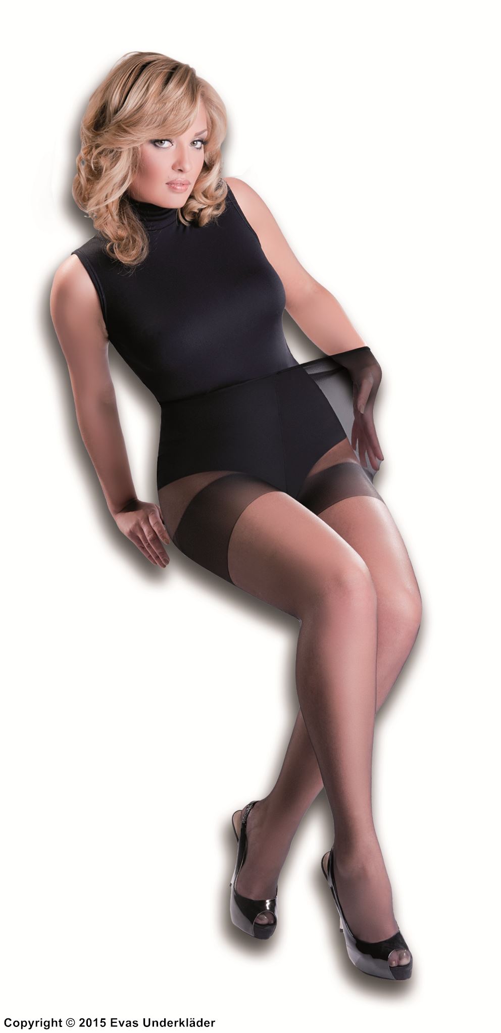 Klassische Strumpfhose, elegantes Design, Plus Size